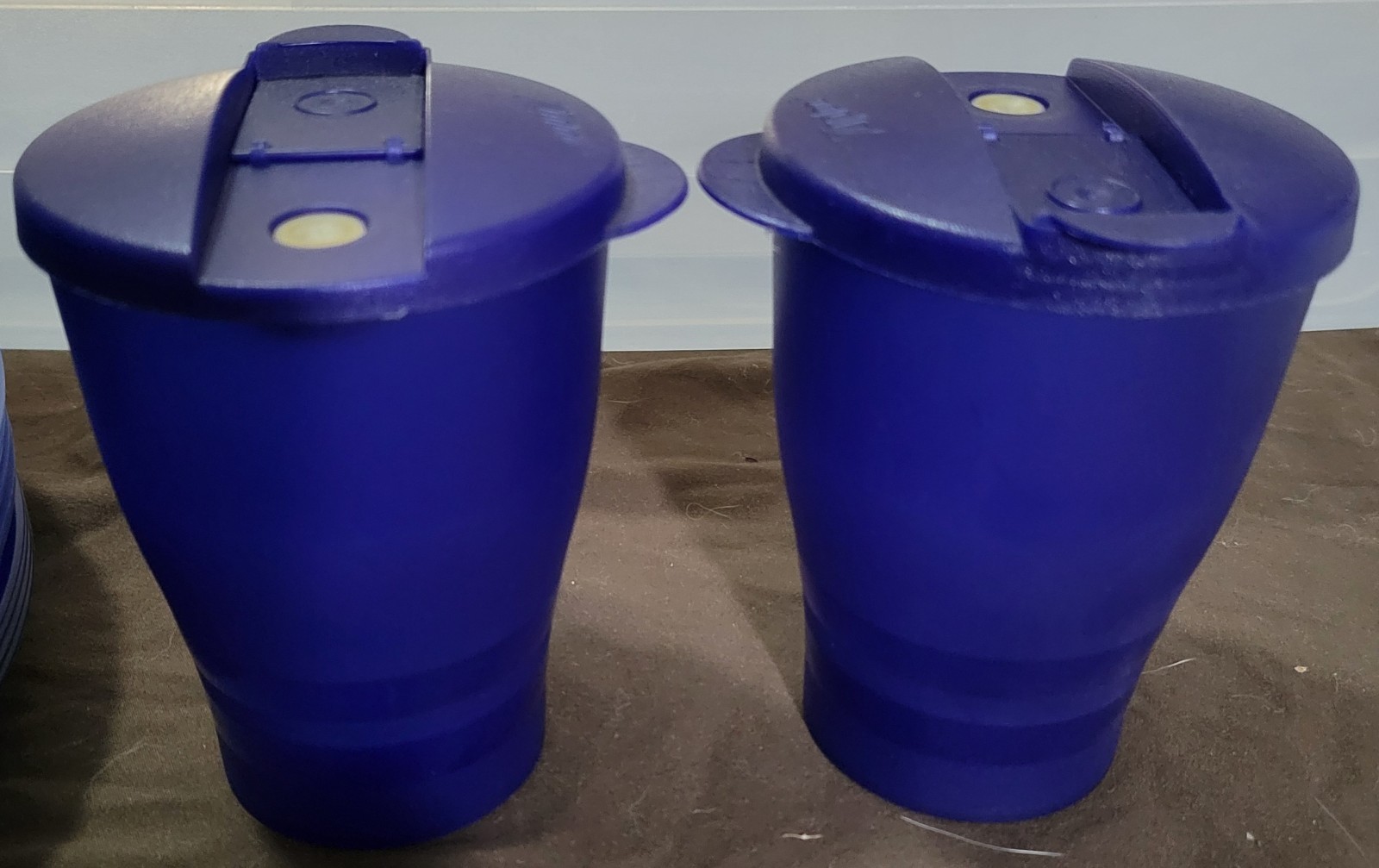 Vintage Ziploc TableTops 12 Oz Cups w/ Spill-Proof Lids Set Of 2, Retired