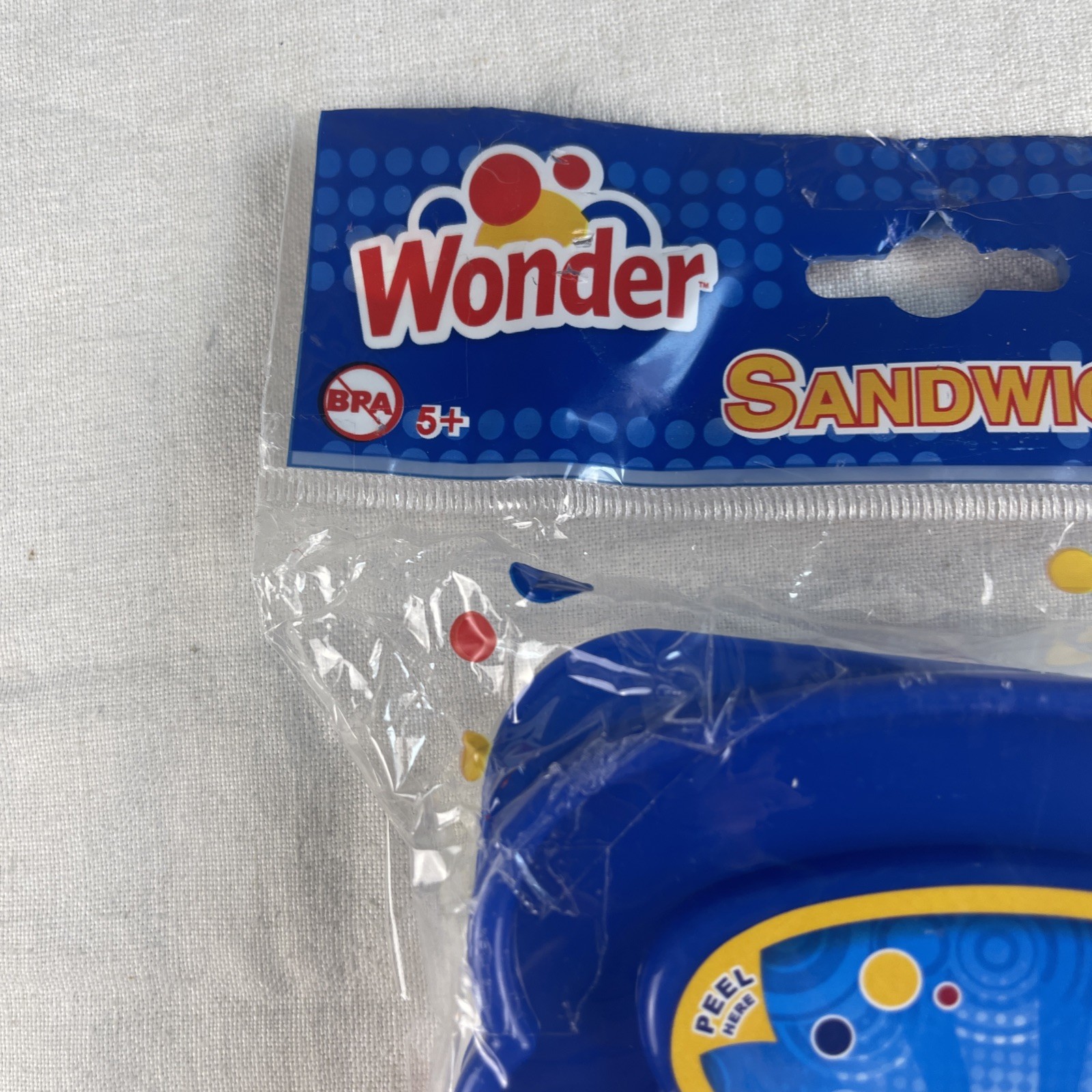 WONDER BREAD SANDWICH PACKER CONTAINER, NEW, SEALED BLUE