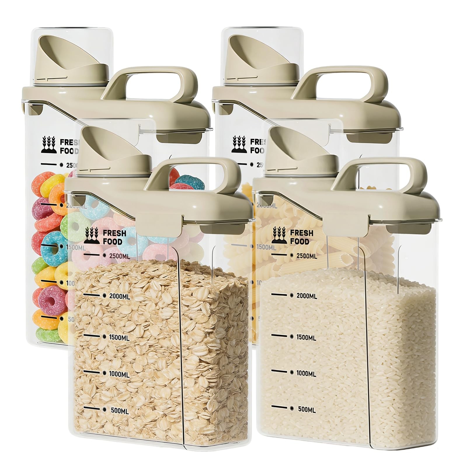 Szrunzhu Rice Storage Container 5.5Lbs-Airtight Food Storage Organizers Bpa