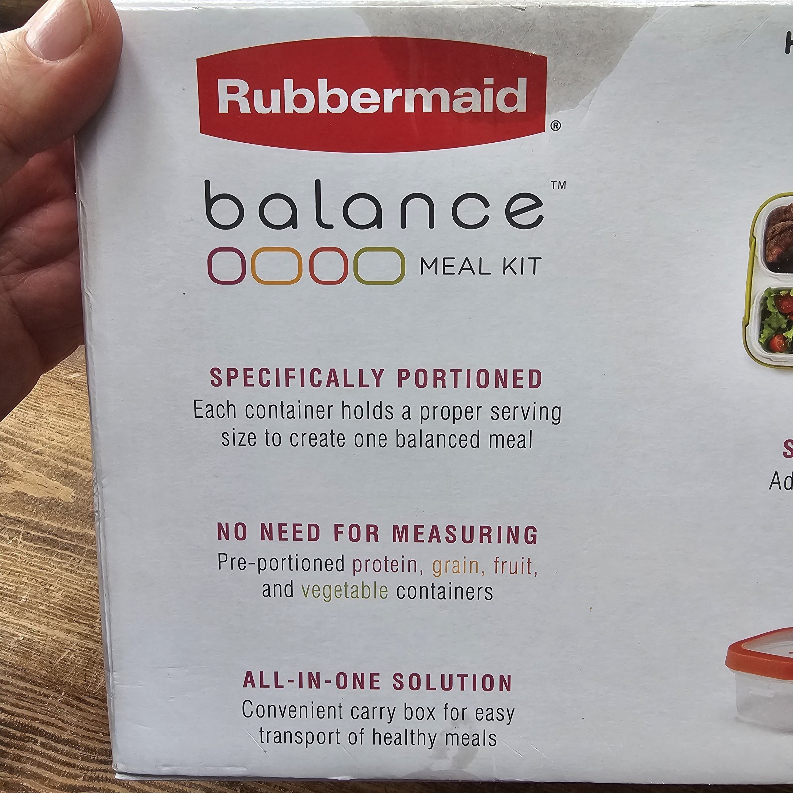 Rubbermaid Balance Meal Planning Kit 2 Kits New In Box Plus Meal Planning Guide