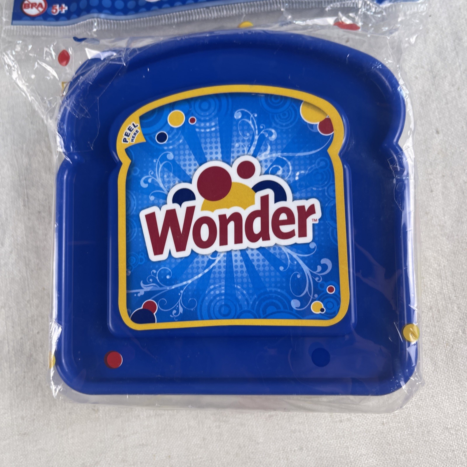 WONDER BREAD SANDWICH PACKER CONTAINER, NEW, SEALED BLUE