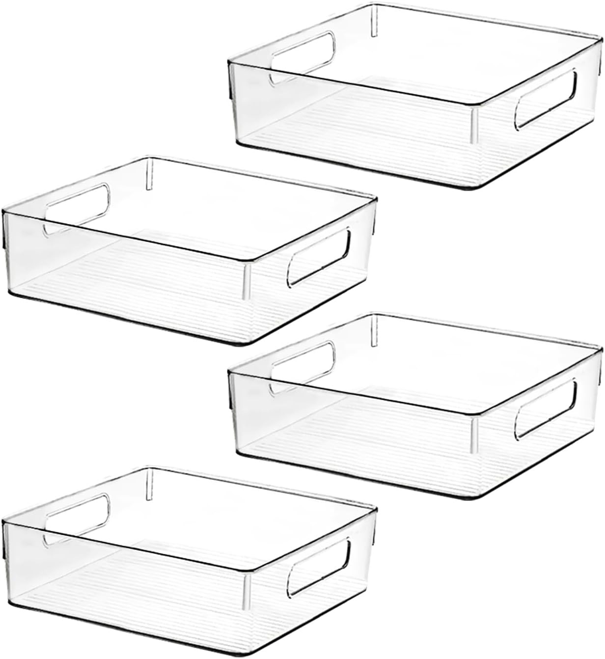 Clear Plastic Storage Bins, Pantry Organizers and Storage, Kitchen Organization