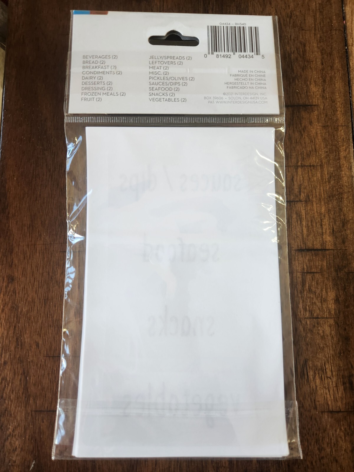 Fridge Freezer Labels Assorted Clear Lowercase Food iDesign Pantry 36 3×1.25 NEW
