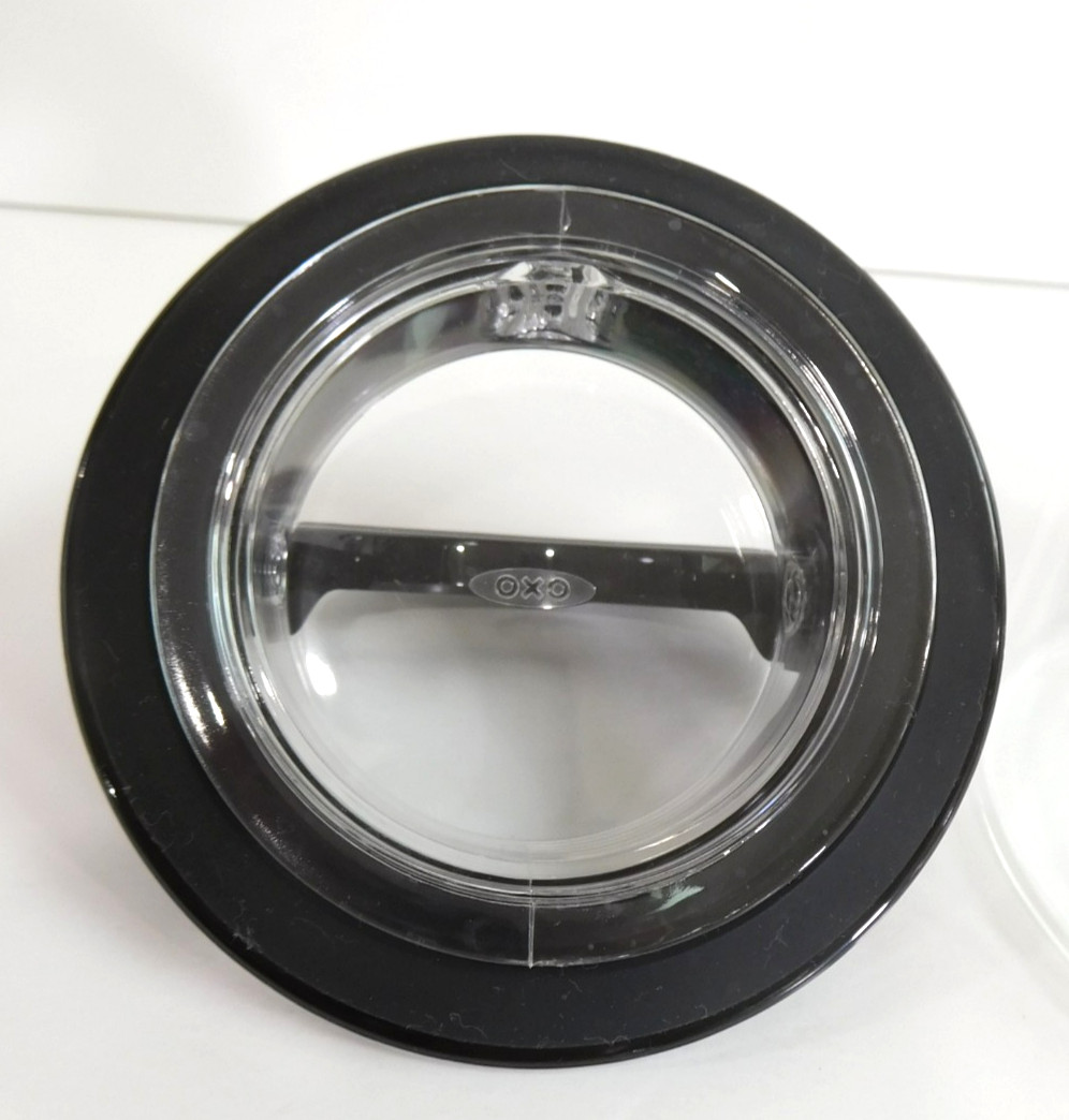 “GLASS” OXO GOOD GRIPS ~ size # ~ FLIPLOCK CANISTER storage jar container (#2)