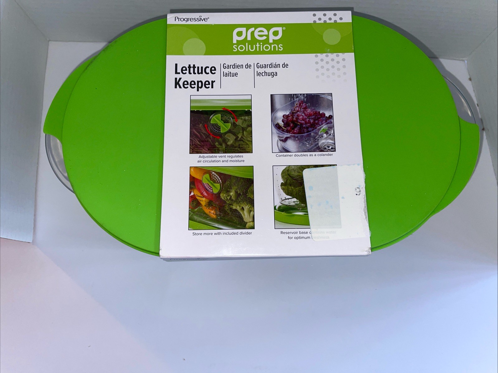 Prep Solutions by Progressive Lettuce Keeper Produce Storage Container, 4.7 Quar
