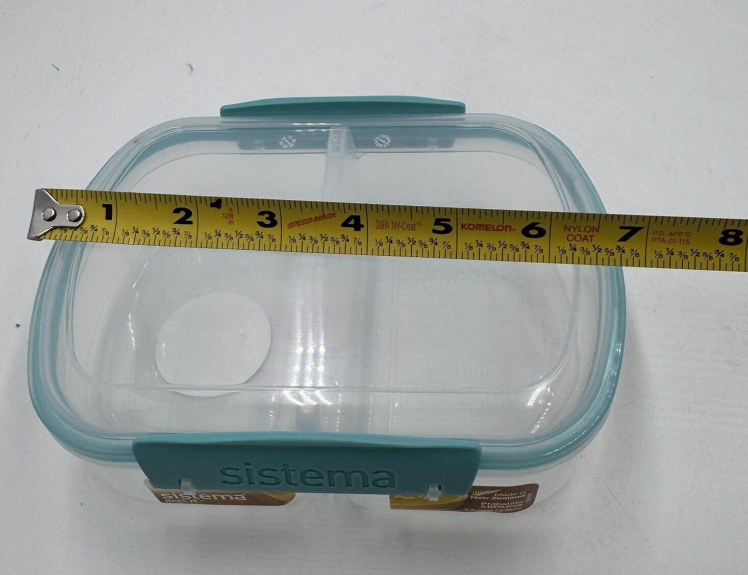 Sistema BakeIt, Medium Split Rectangle BPA & Phthalate Free 2.6 cups