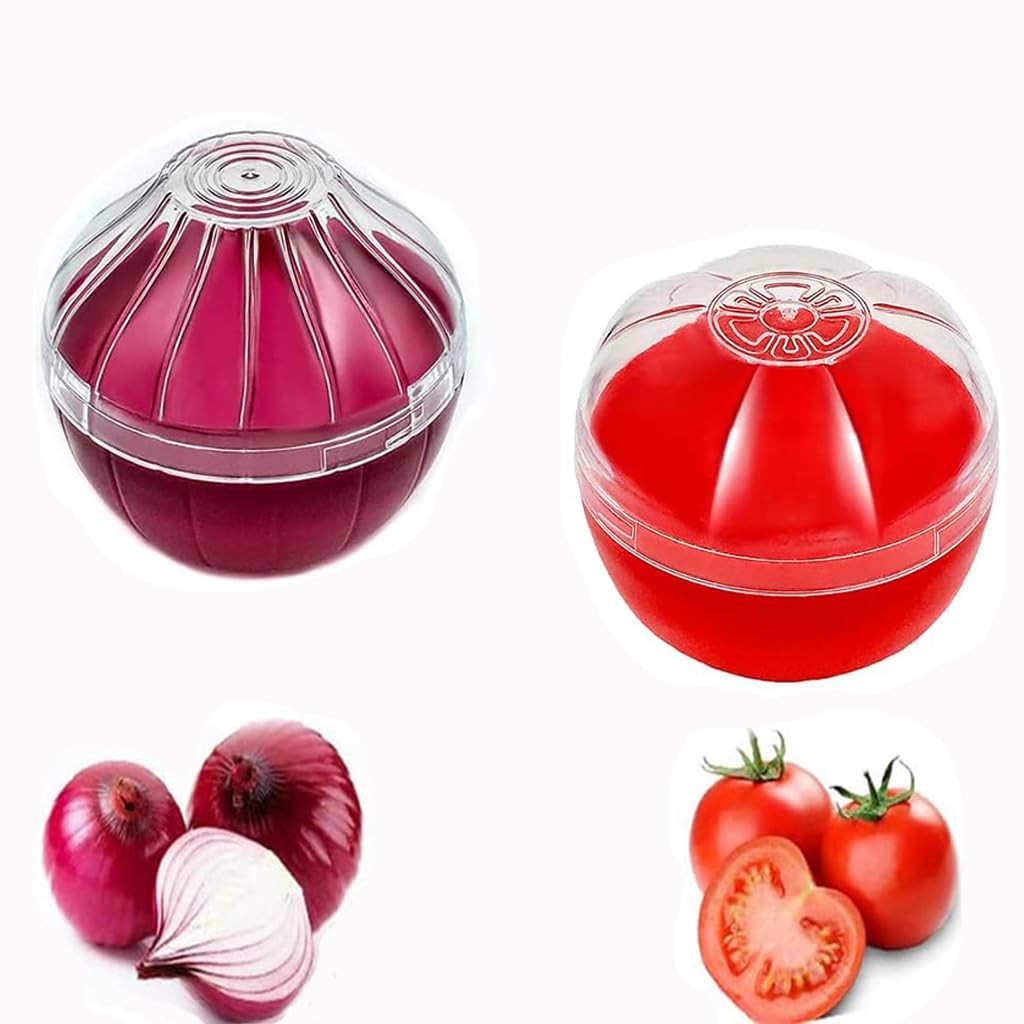 Onion Tomato Keeper Saver Storage Containers, 4.2 x 2.5 inches,