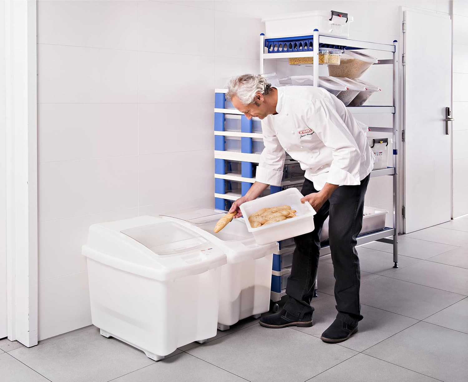 Ingredient Bin, Storage Container for Large Quantity Ingredients, Use in Commerc