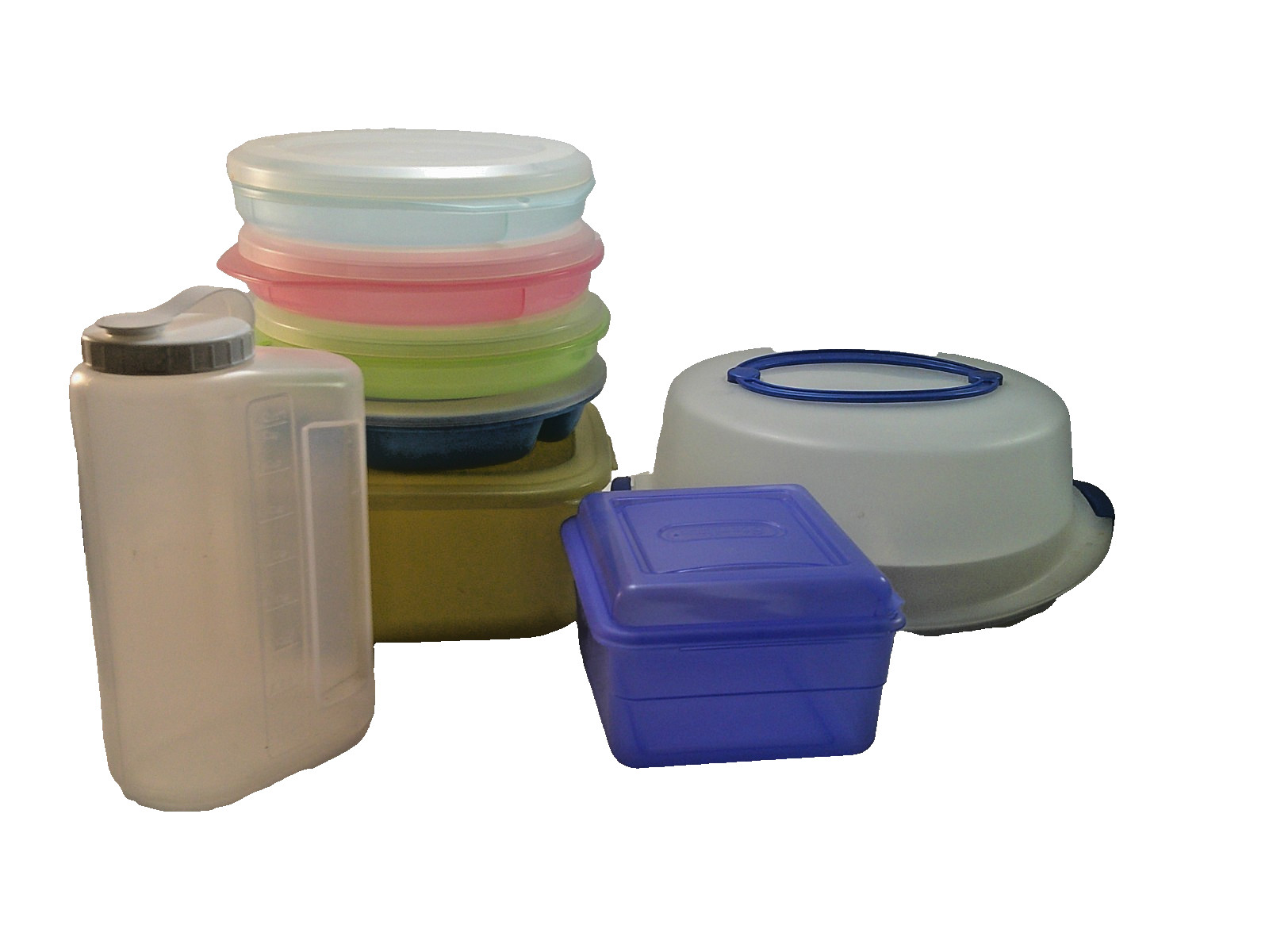 Multi-piece Picnic Camping Camper Food Storage Containers 9 pc with Lids