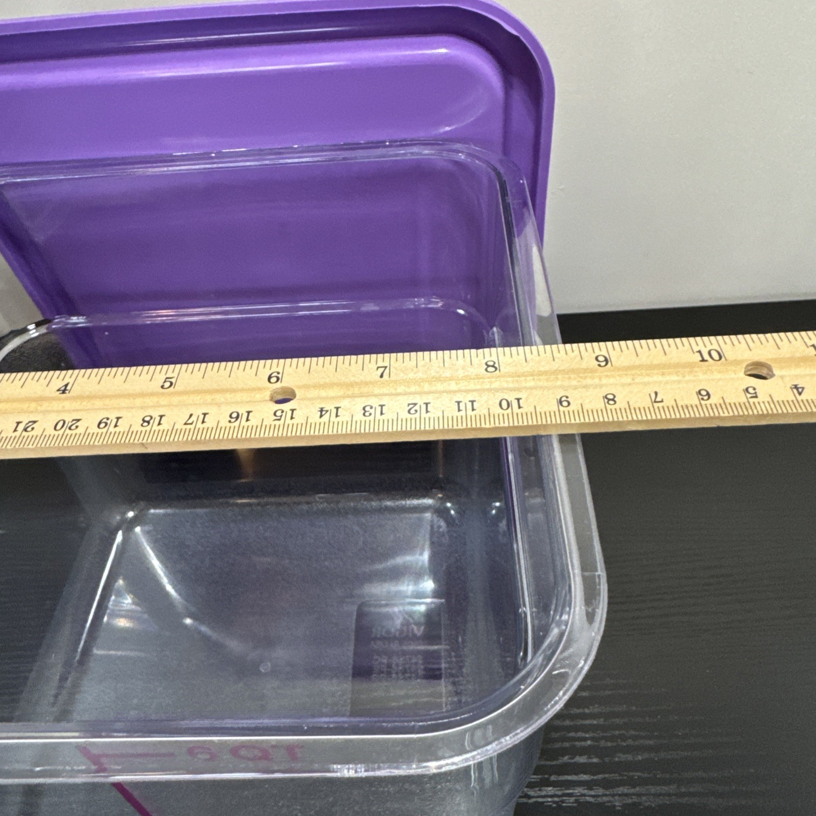 VIGOR USA 6Qt Clear Square Polycarbonate Food Storage Container Lot Of 5 W/Lids