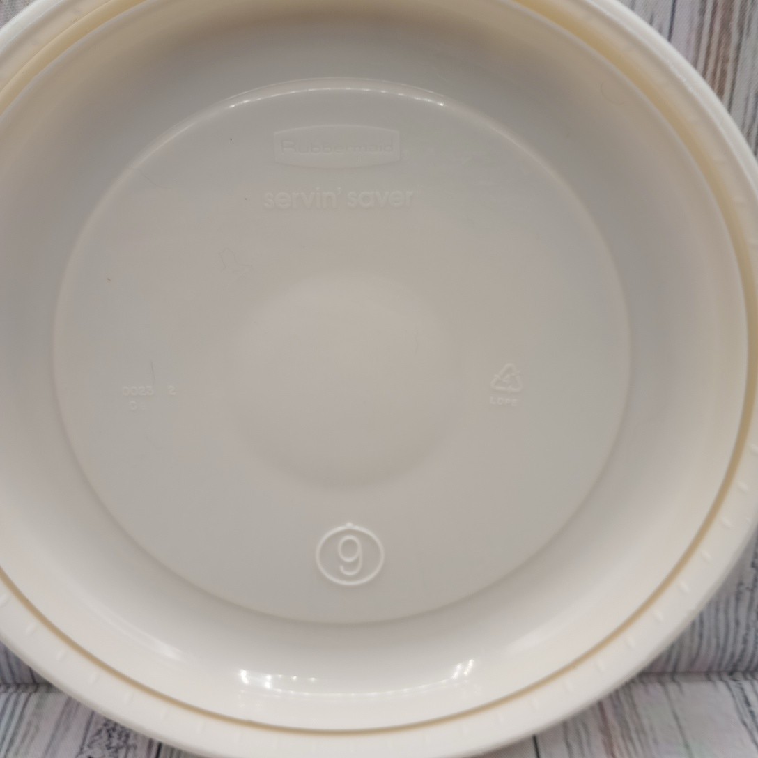 Rubbermaid Servin Saver #9 Round Almond Lid 0023 Replacement Cover ONLY