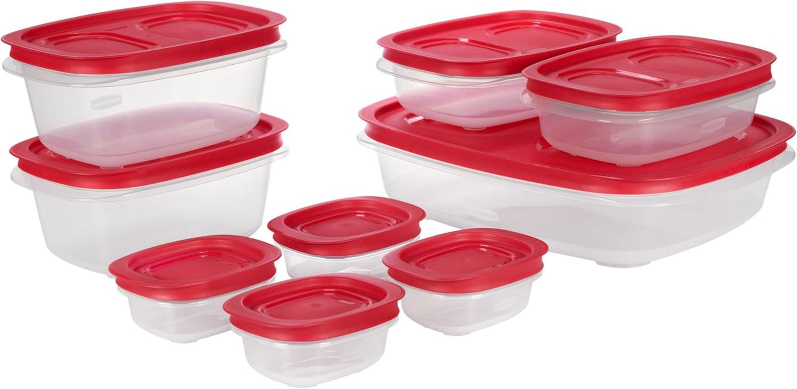 Easystore Large Food Storage Containers Set 18 Piece with Lids