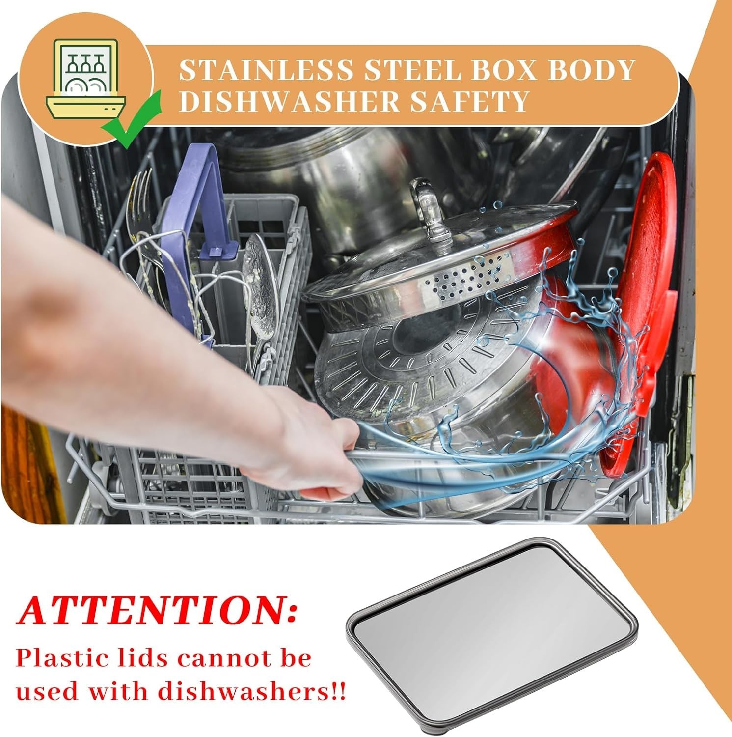 9 Pack Bacon Cheese Container for Refrigerator, 304 Stainless Steel Airtight …