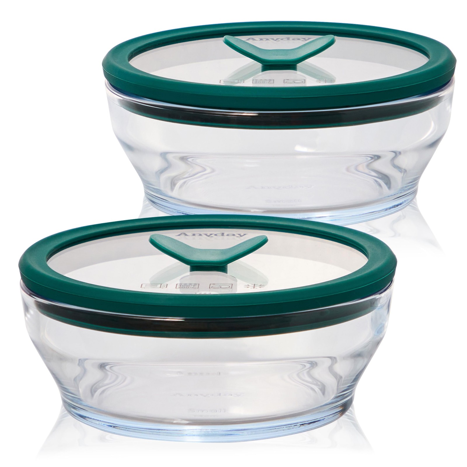 2-Pack (2-Cup) Glass Food Storage Set with Glass Lids | Plastic-Free Meal Pre…