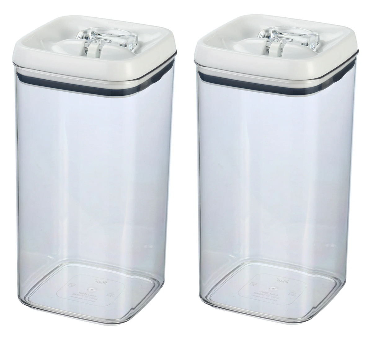 (2 pack) Canister – 10 Cup Flip-Tite Square Food Storage Container