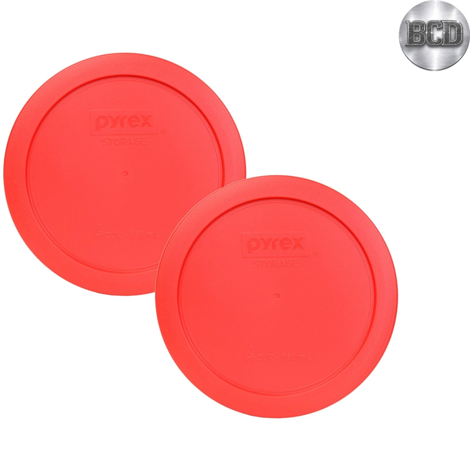 Durable 4-Cup Red Food Storage Replacement Lids – 2-Pack for Versatile Use