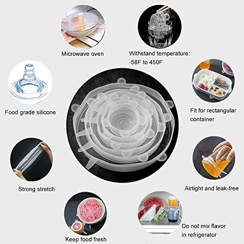 Silicone Stretch Lids 14 Pc 2Pcs XXL Size up to 9.8” Diameter,7 Different Sizes
