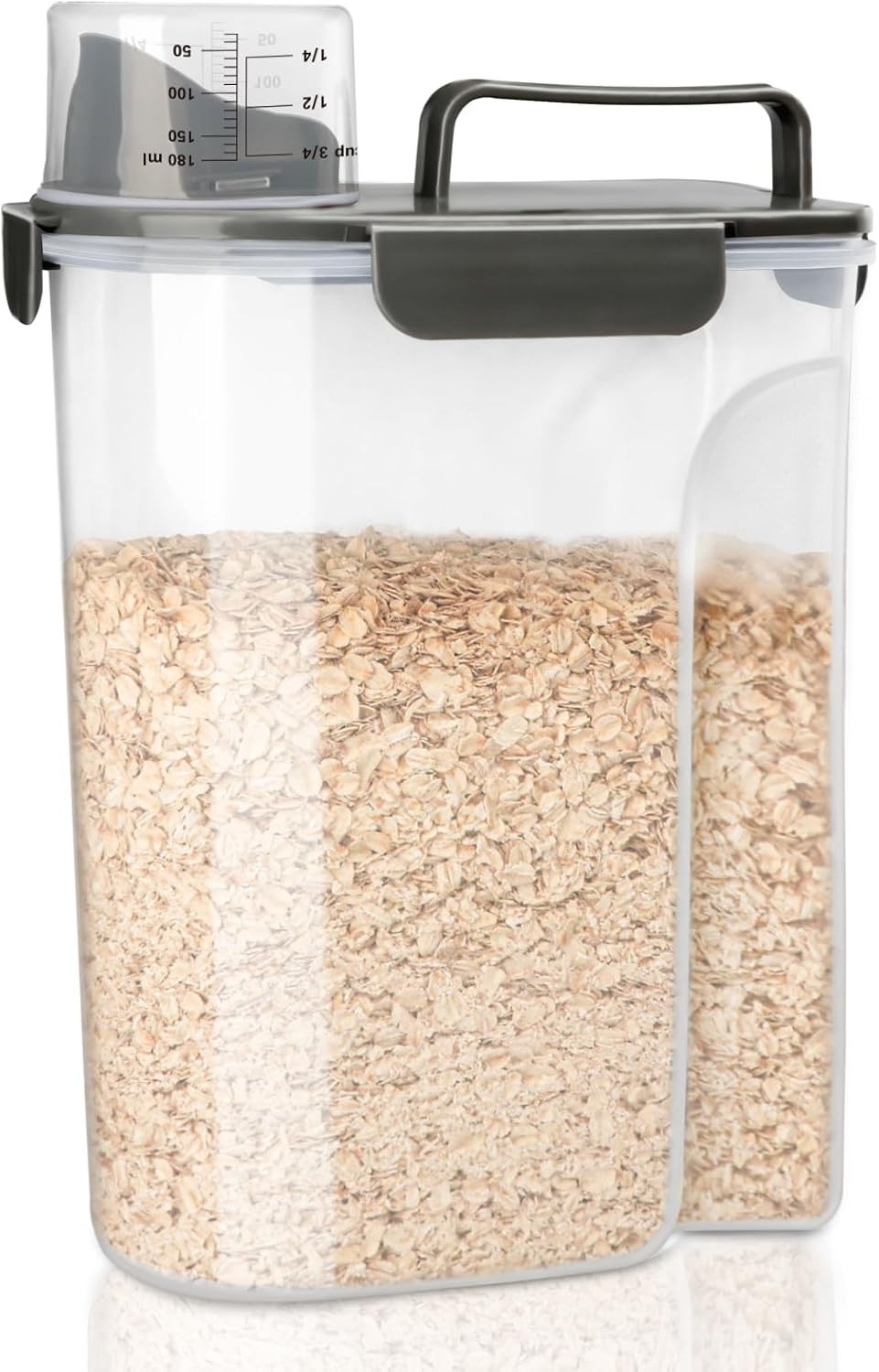 Airtight 10lb Rice Container – BPA Free Plastic, With Ergonomic Handle & Spout