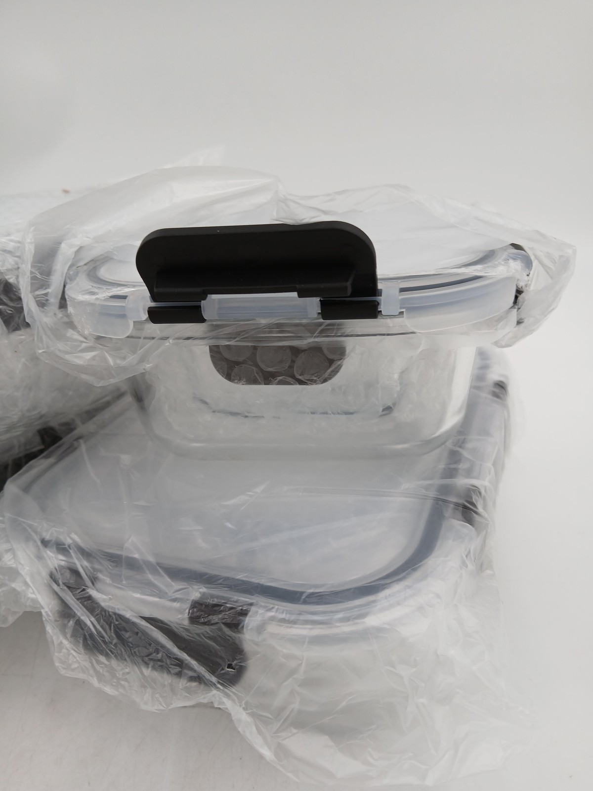 12-Piece Food Storage Containers Set Locking Lids Leakproof Round Square Clear