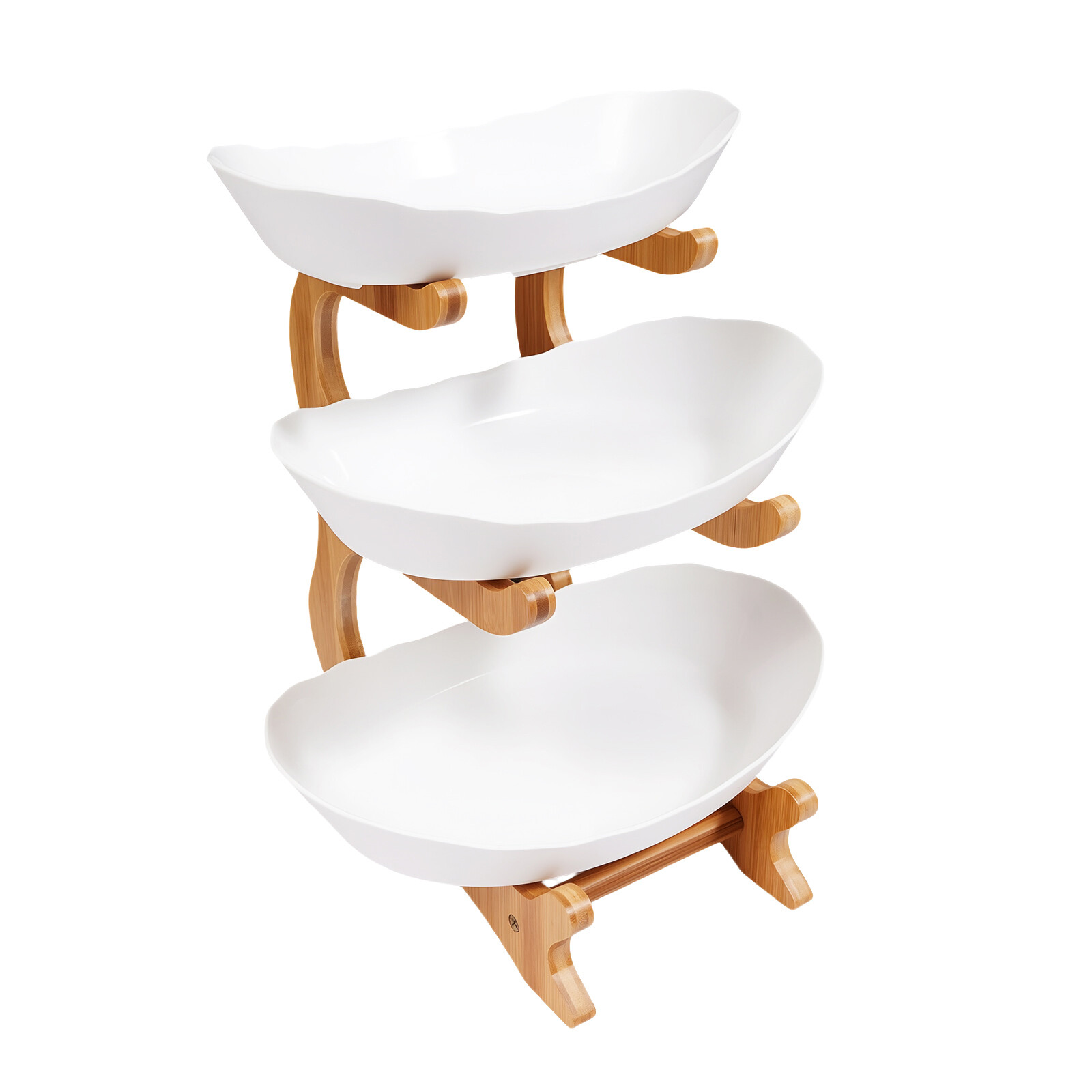 3Tier Fruit Basket Bowl Holder Stand Kitchen Organizer Snacks Vegetable Storage