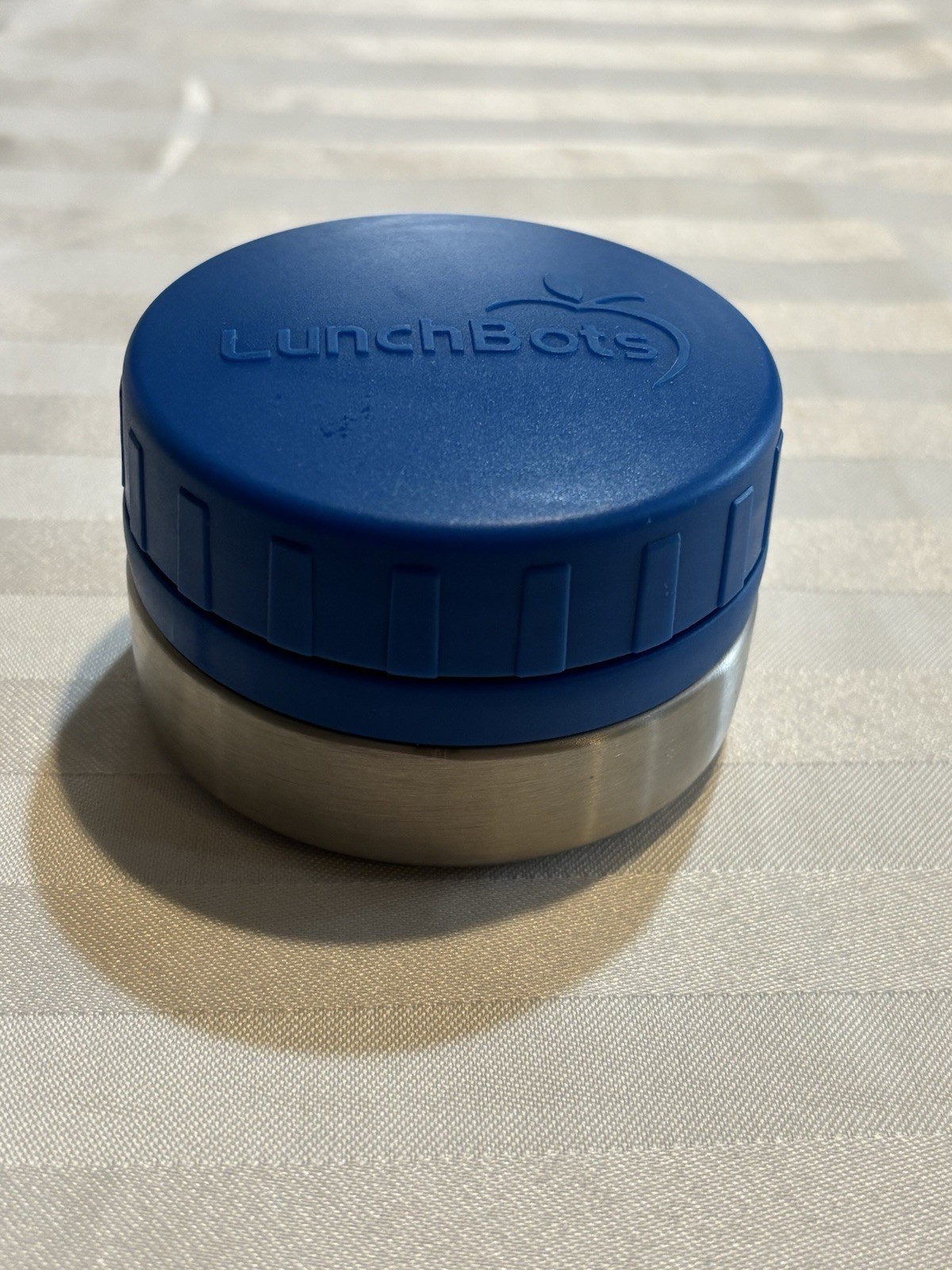 LunchBots Blue 18/8 Stainless Steel 4 oz/120ml Round Food Storage Container