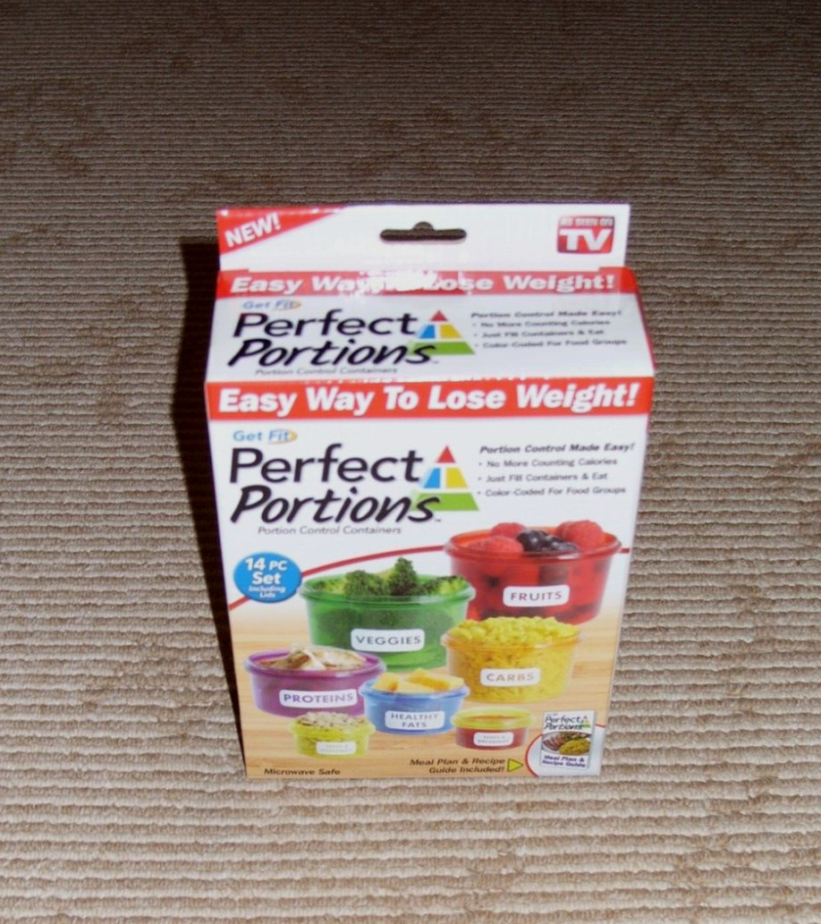 As Seen on TV 2015 Perfect Portions Portion Control Containers! 14 Pieces New!