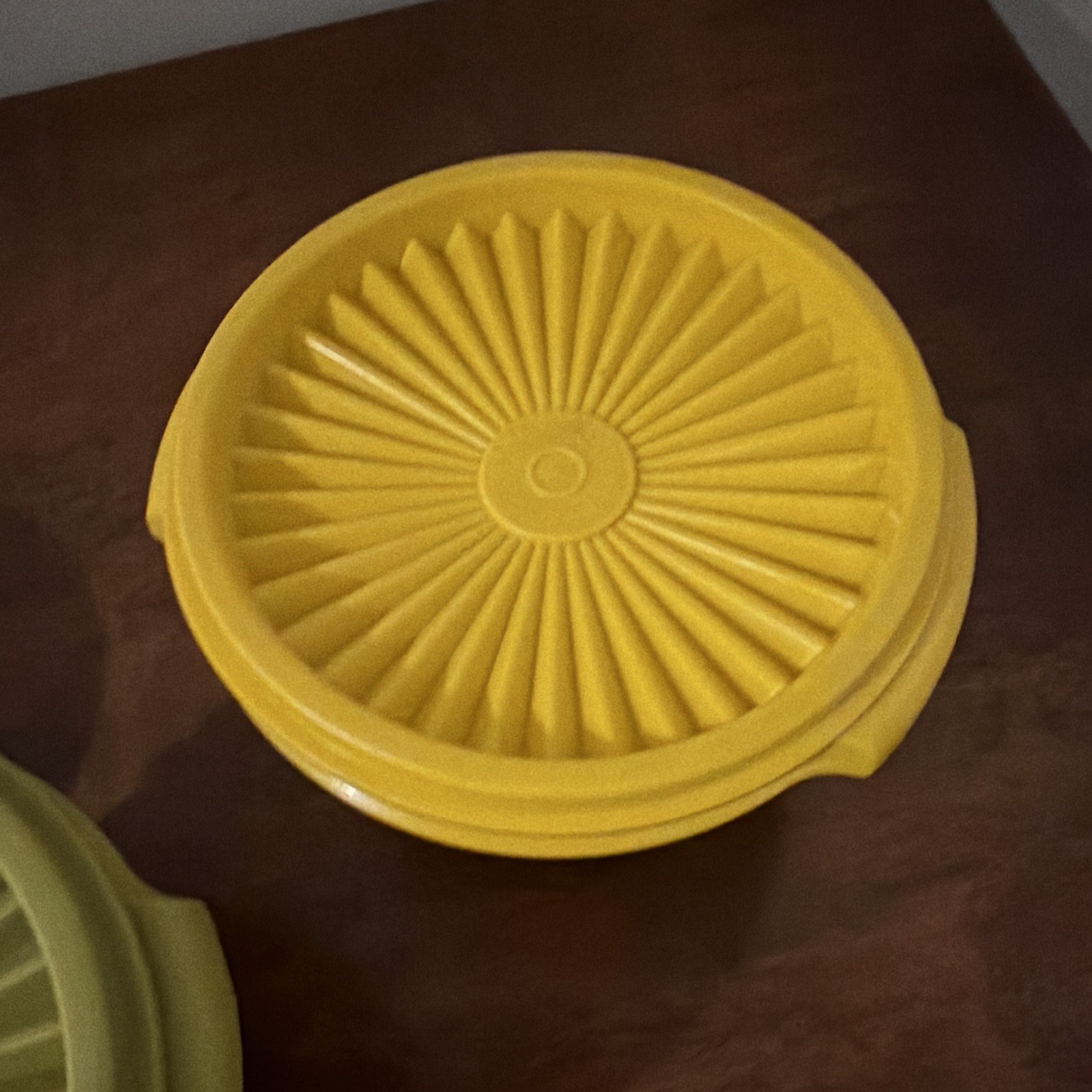 Tupperware Snack Bowl Set w/ Snap Lids, 3pc 10 oz Orange Green Yellow1970s