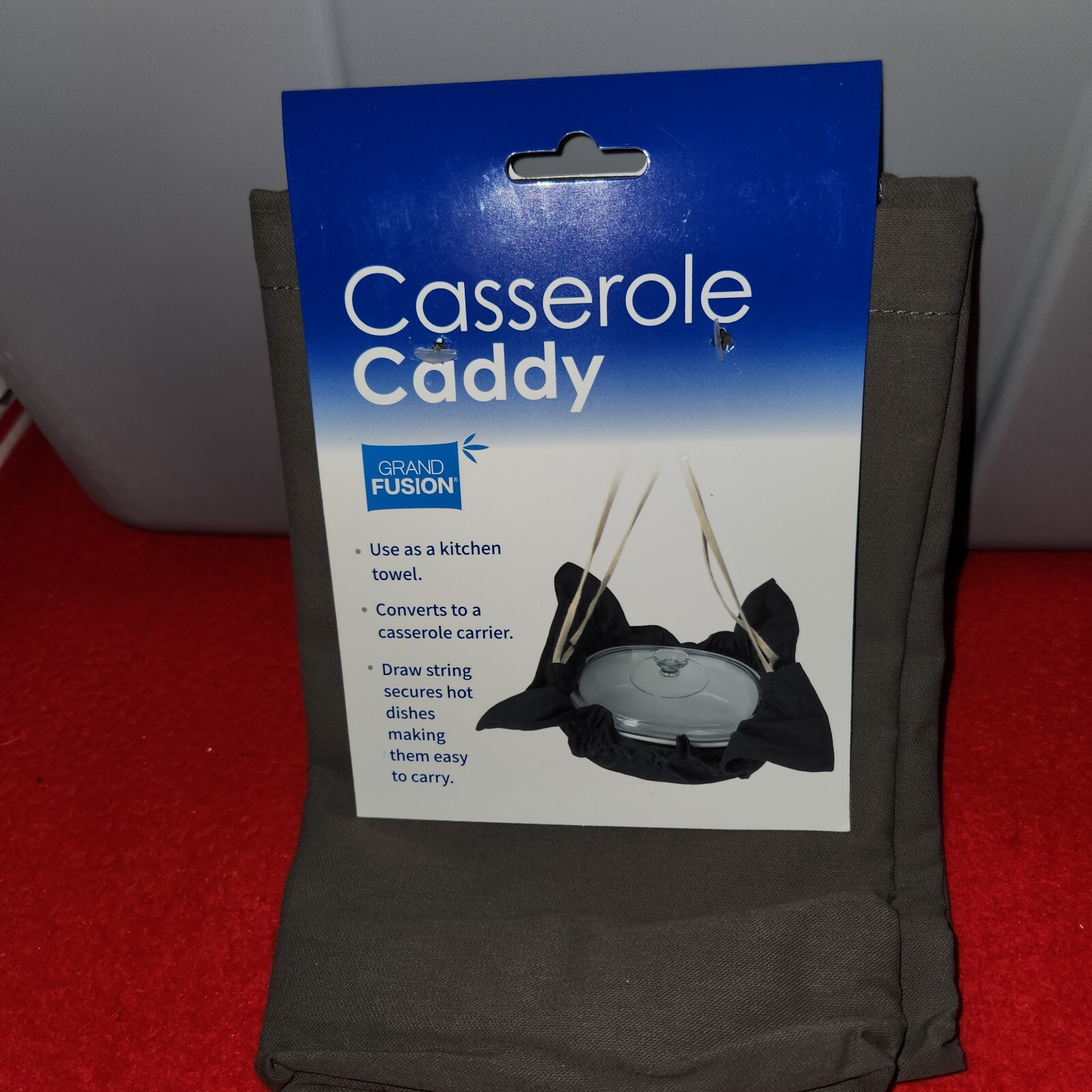 Casserole Caddy ~Dish Towel Dual Drawstring Carrier ~Transport Hot~ Easy Storage