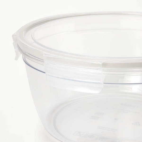 4pc (set of 2) 8.5 Cup and 14 Cup Tritan Plastic Round Food Storage Container
