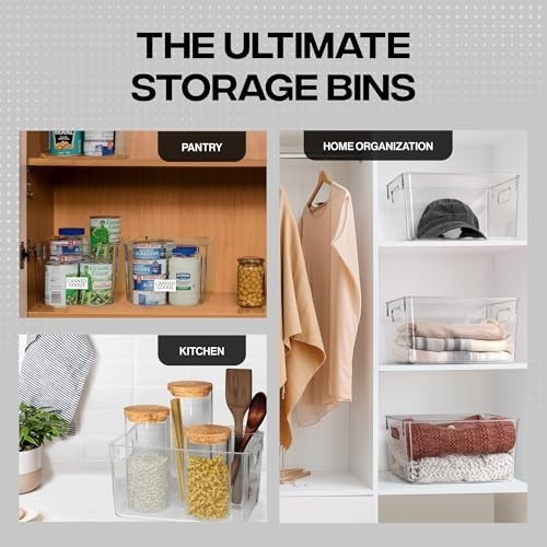 ClearSpace Clear Plastic Storage Bins – Pantry Organizers & Storage Containers