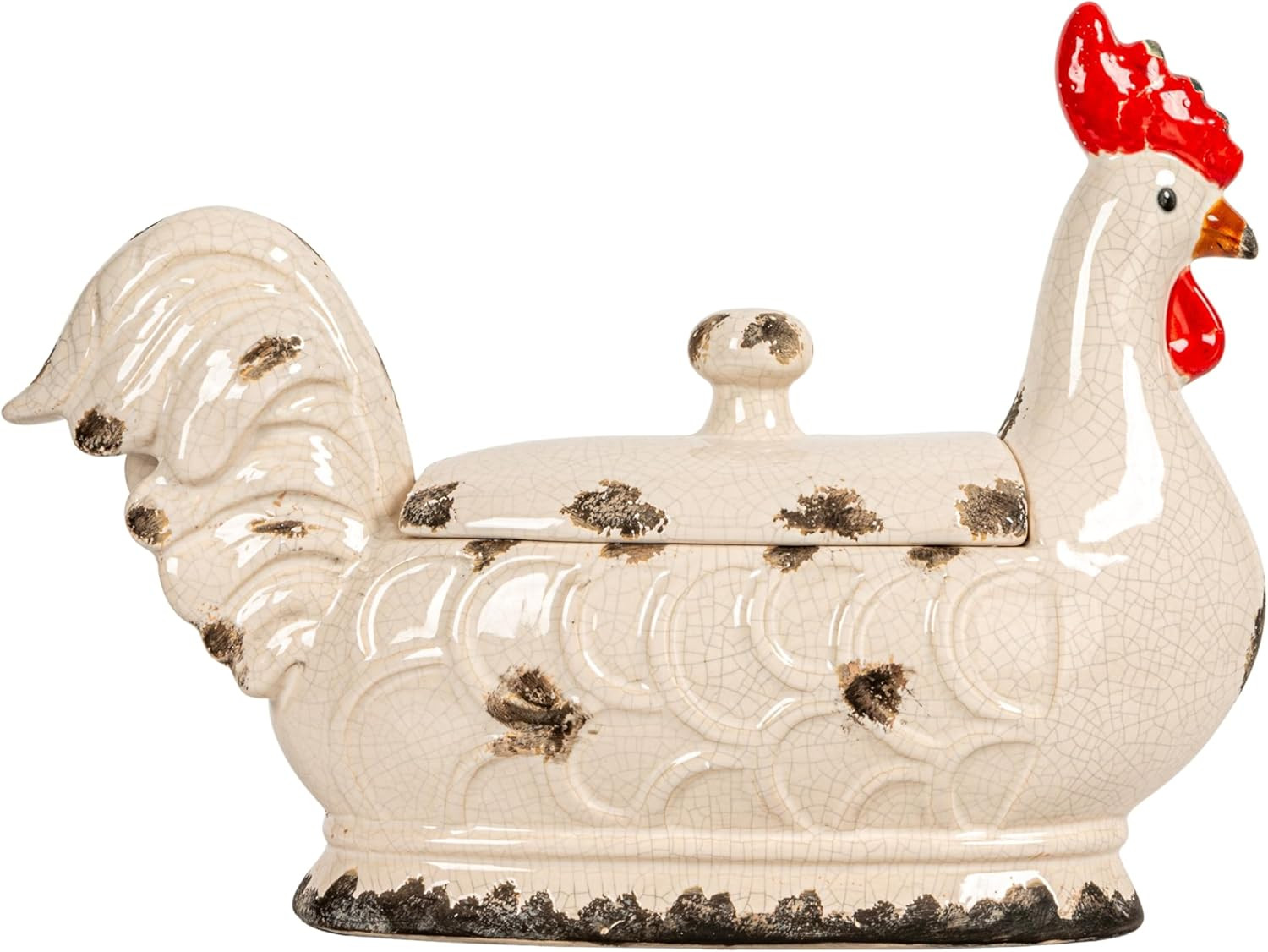 Rooster Container with Lid