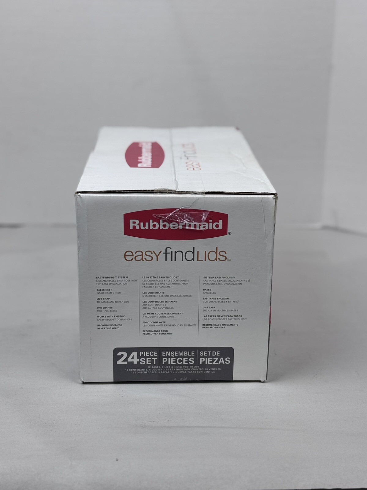 Rubbermaid EasyFindLids 24 Piece Food Storage Containers Variety Set Red NEW