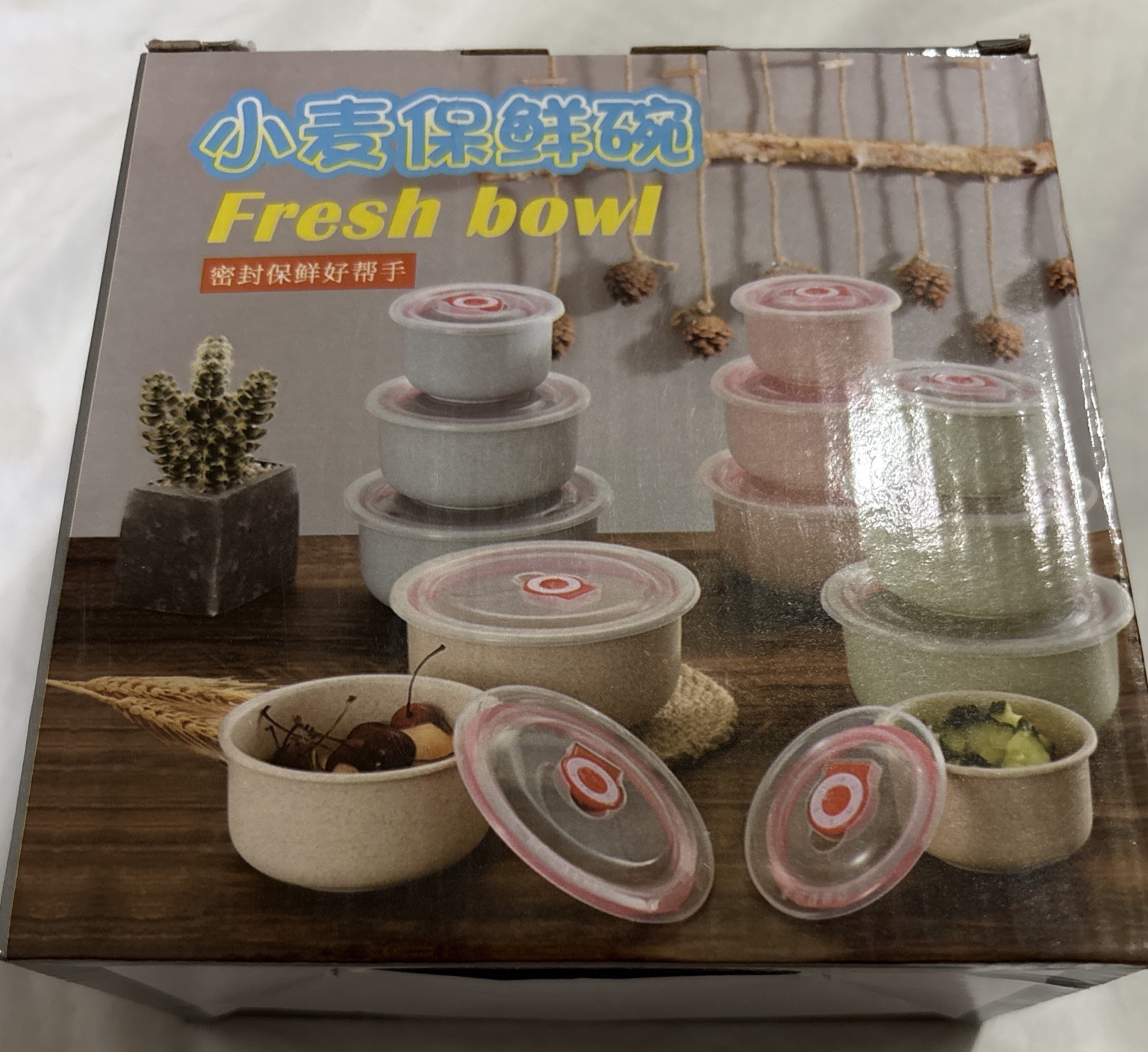 Fresh Bowl Food Storage Containers 3 Piece Set With Air Tight Lids