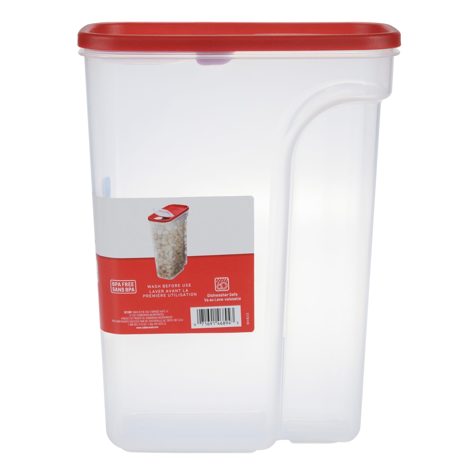 Rubbermaid Modular Cereal Keeper, Large 22-Cup, Red