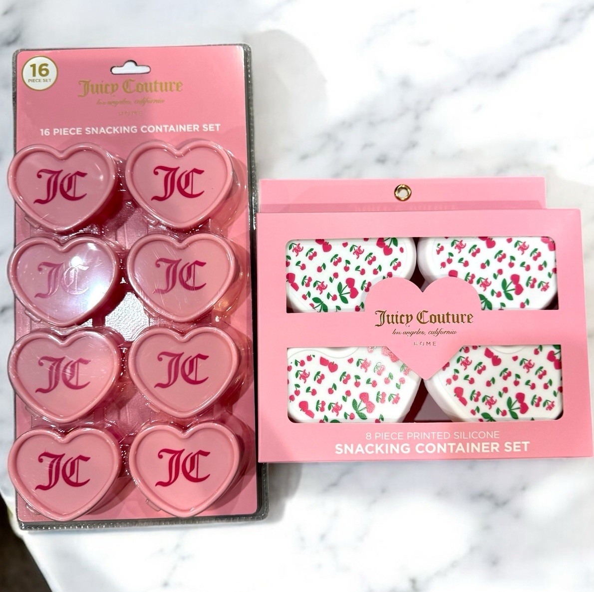 Juicy Couture Home 24pc Snacking Container / Set Of 2