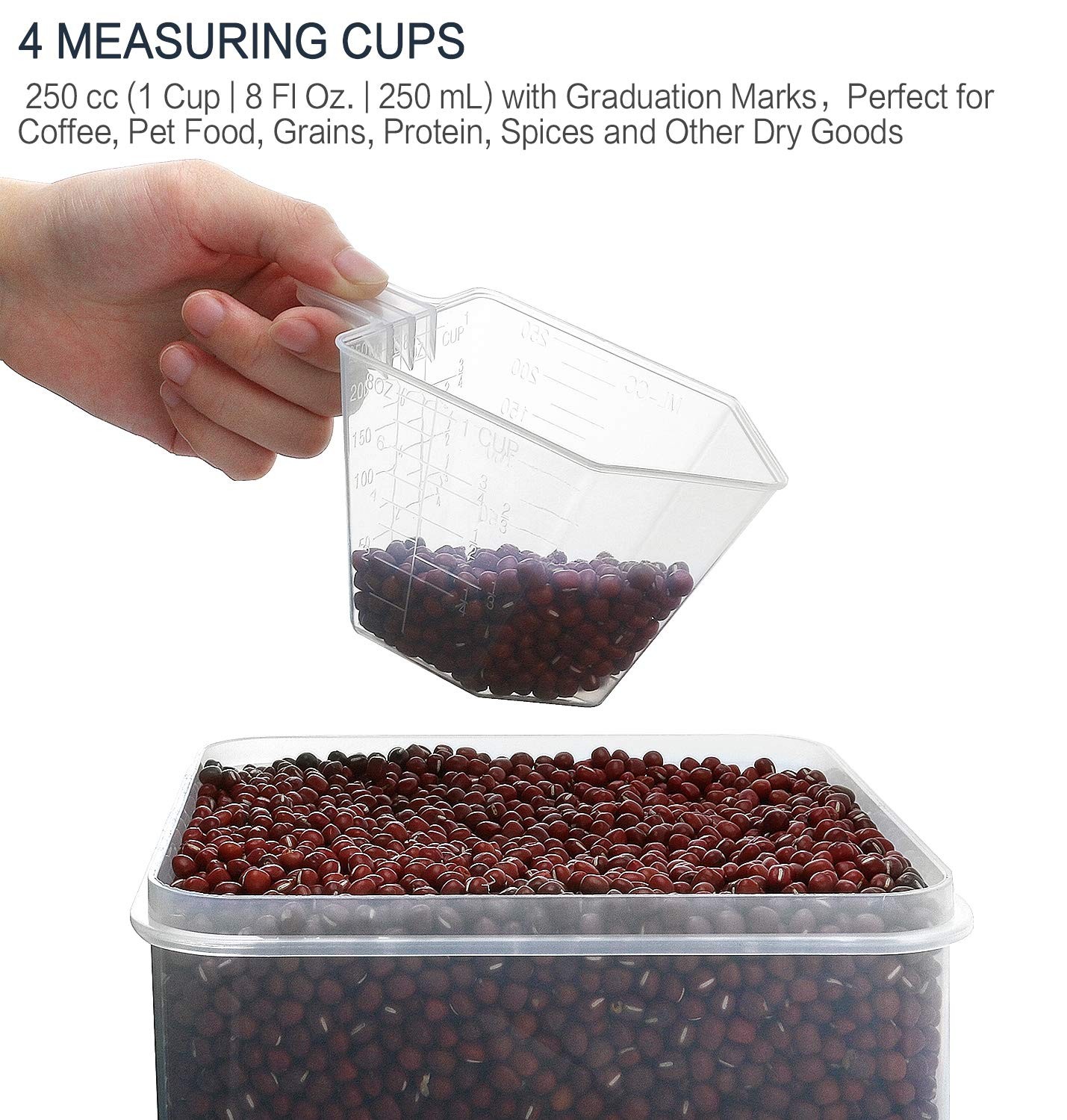 Extra Large 7qt / 6.5L/220oz Tall Food Storage Containers, WIDE & DEEP, 4-Pie…