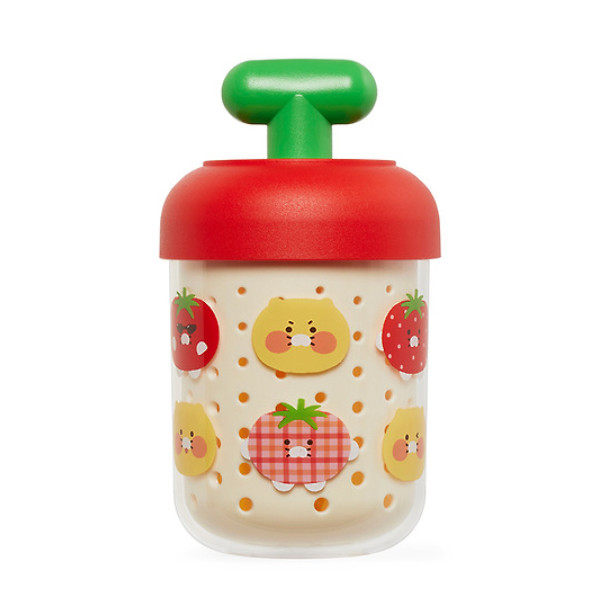 Kakao Friends Choon Dorak Fruit Pot Cup 360ml With Spoon & Fork Set Portable