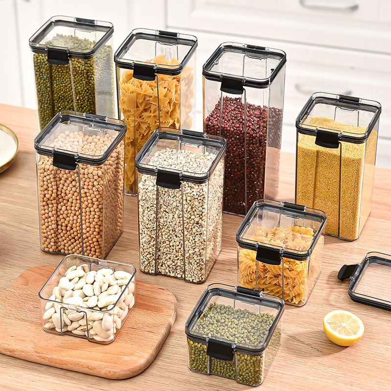 Sealed Kitchen Storage Jar Moisture Proof Grain Organizer Box