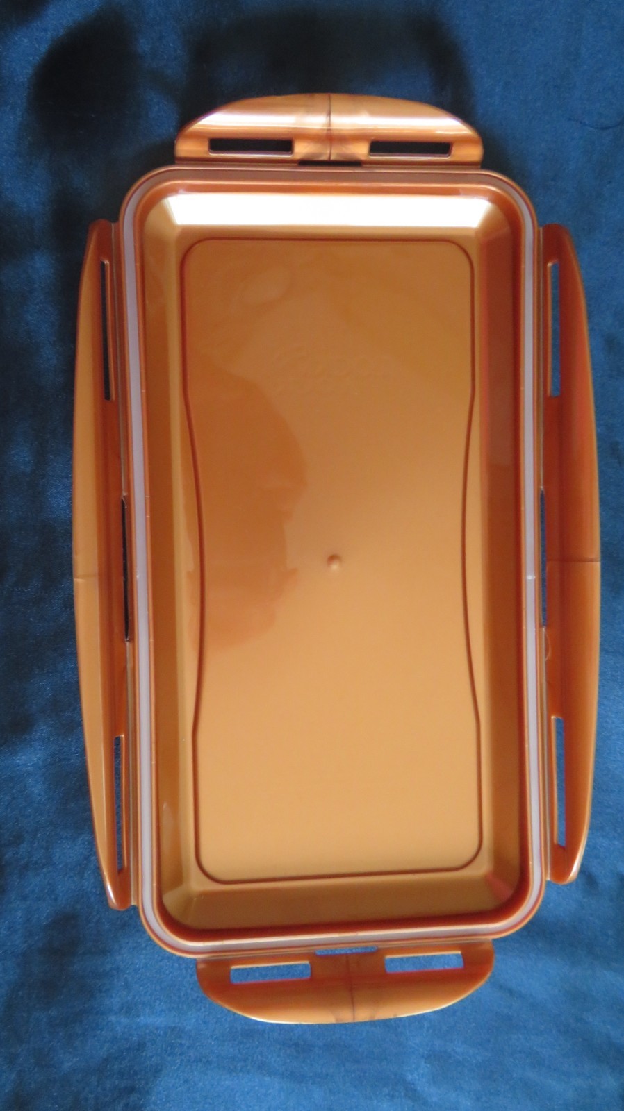 Lock and Lock Copper Color Lid 18ct Egg Holder Container Excellent Condition