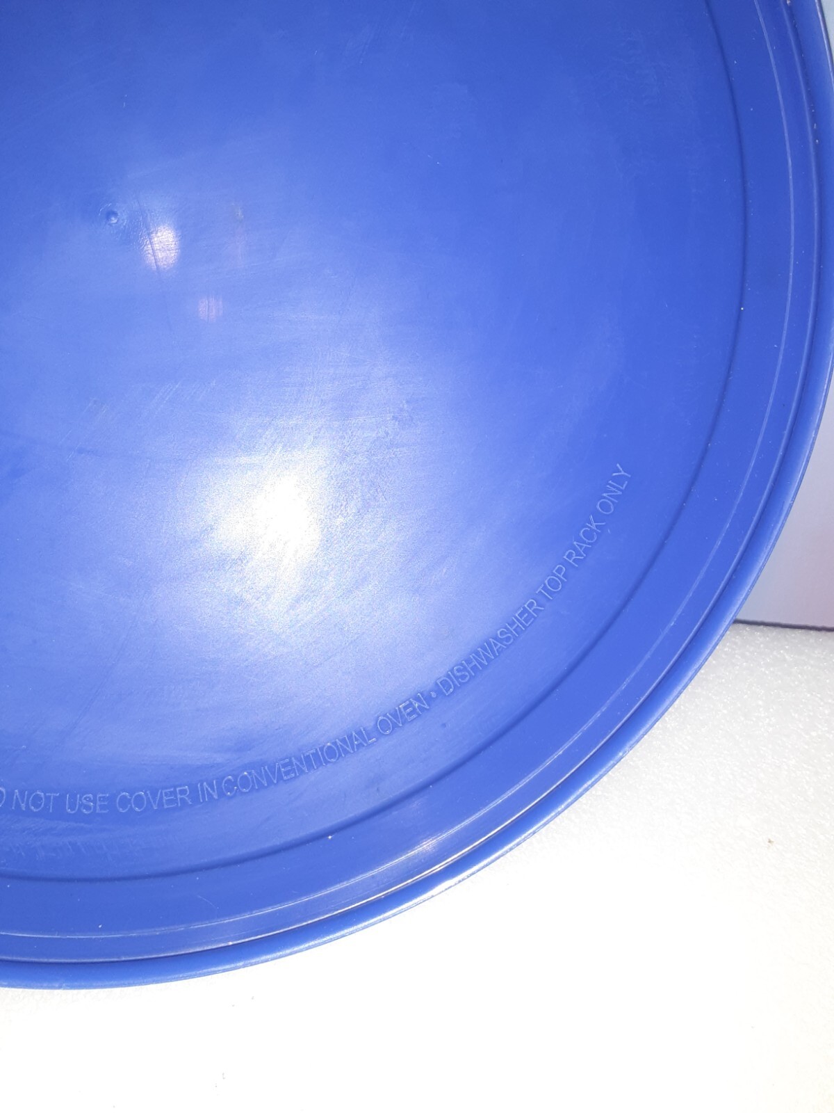 Pyrex 325-PC 2.5Qt Blue & 326-PC 4Qt Red Mixing Bowl Lids
