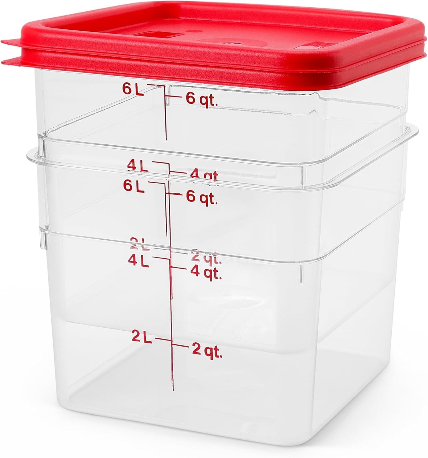 Commercial Grade Food Storage Container Set – 6QT, 2 Pack