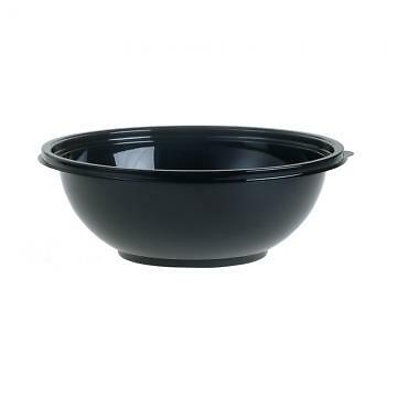 Sabert 92080A50 80 oz PET Black Round Bowl | 50 per case