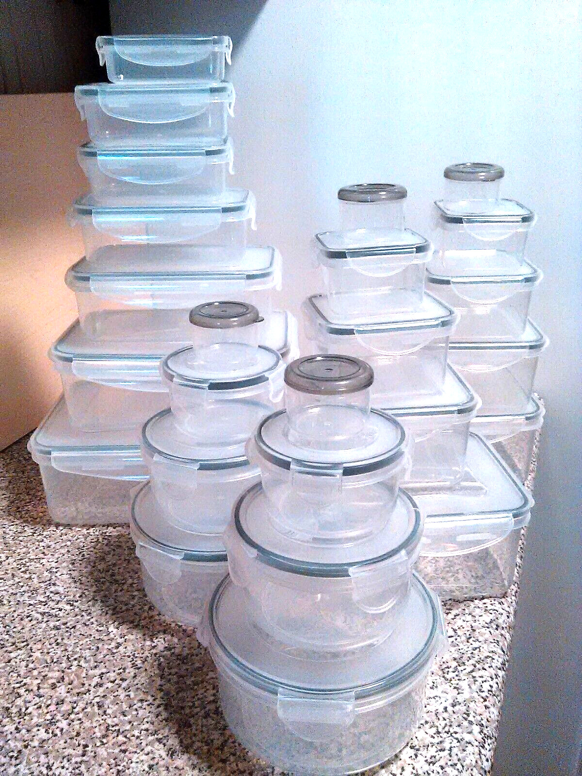 AISOON 50 pc (25 pack) Airtight Food Storage Container Set – Brand New in Box