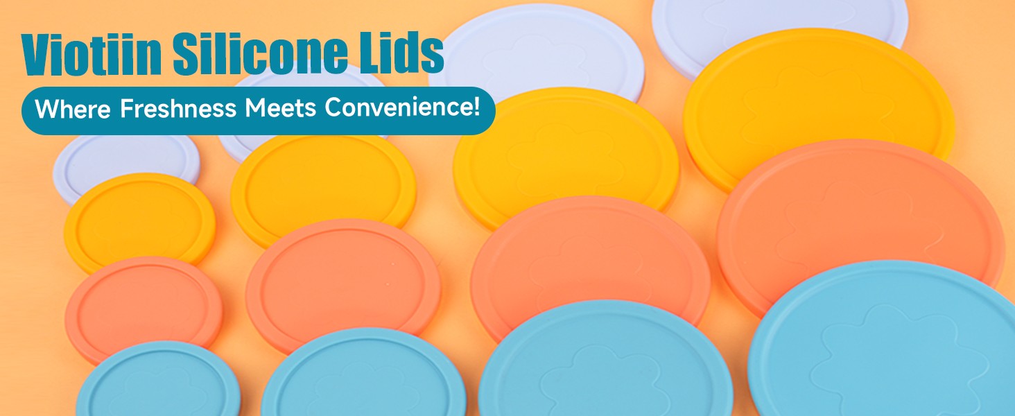 1 Cup Silicone Replacement Lids Storage Cover for Pyrex 7202-PC and Anchor