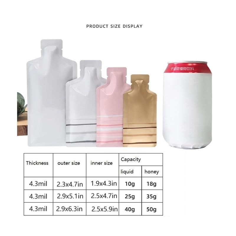 Bottle Shape Open Top Aluminum Foil Pouch Package Bag with Tear Notch Portabl…