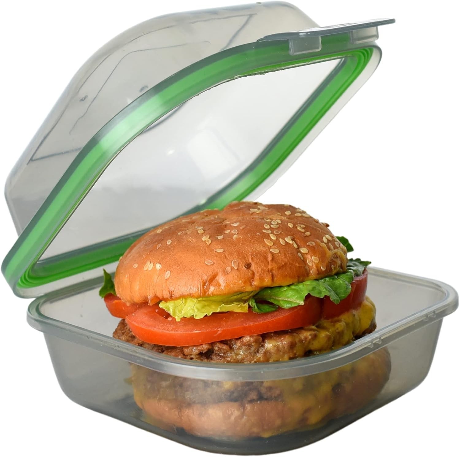 Large To-Go Single Compartment Container 9″x 9″ x 2-1/2″ Reusable Microwave Safe
