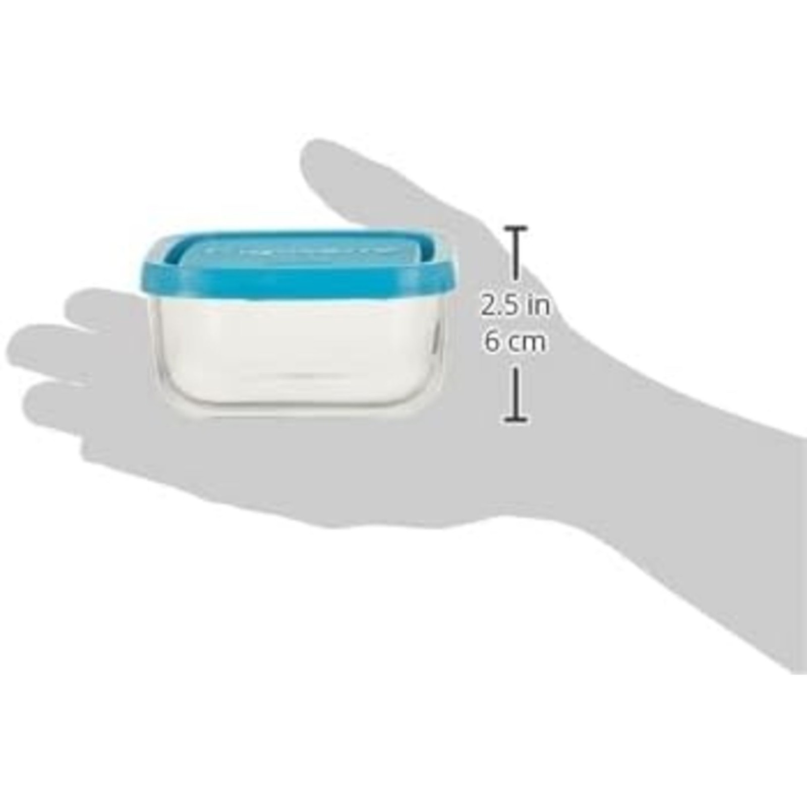 Bormioli Rocco Frigoverre 11.75 oz Square Glass Container with Lid – Italy Made