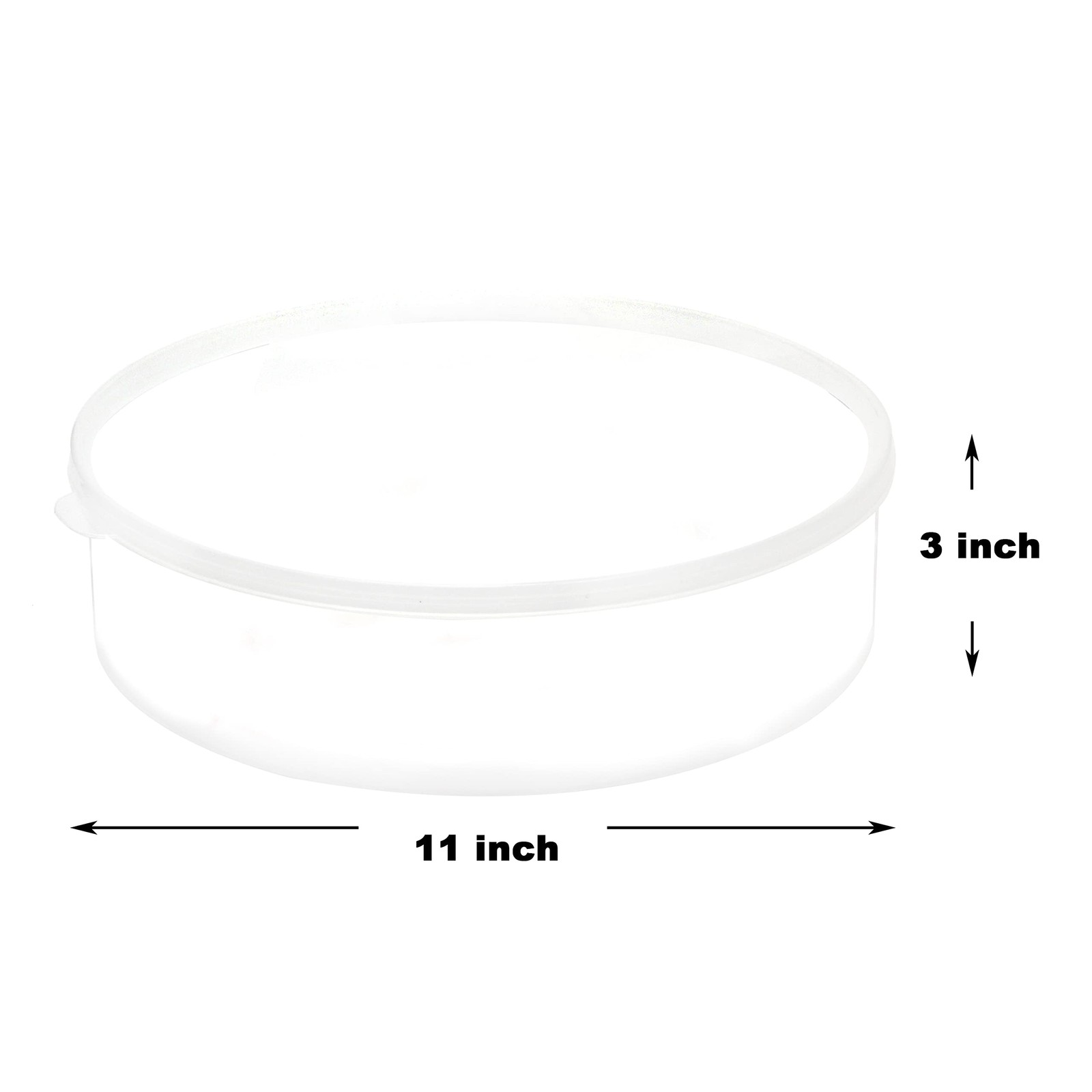 Youngever Plastic Pie Container, 11 Inch, 11 inch Diameter x 3 H, Clear