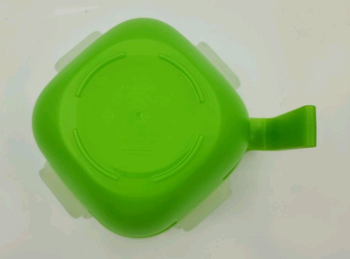 Lock N Lock Green Storage/Instant Cook Bowl w/Handle And Vented Lids, 34 Oz