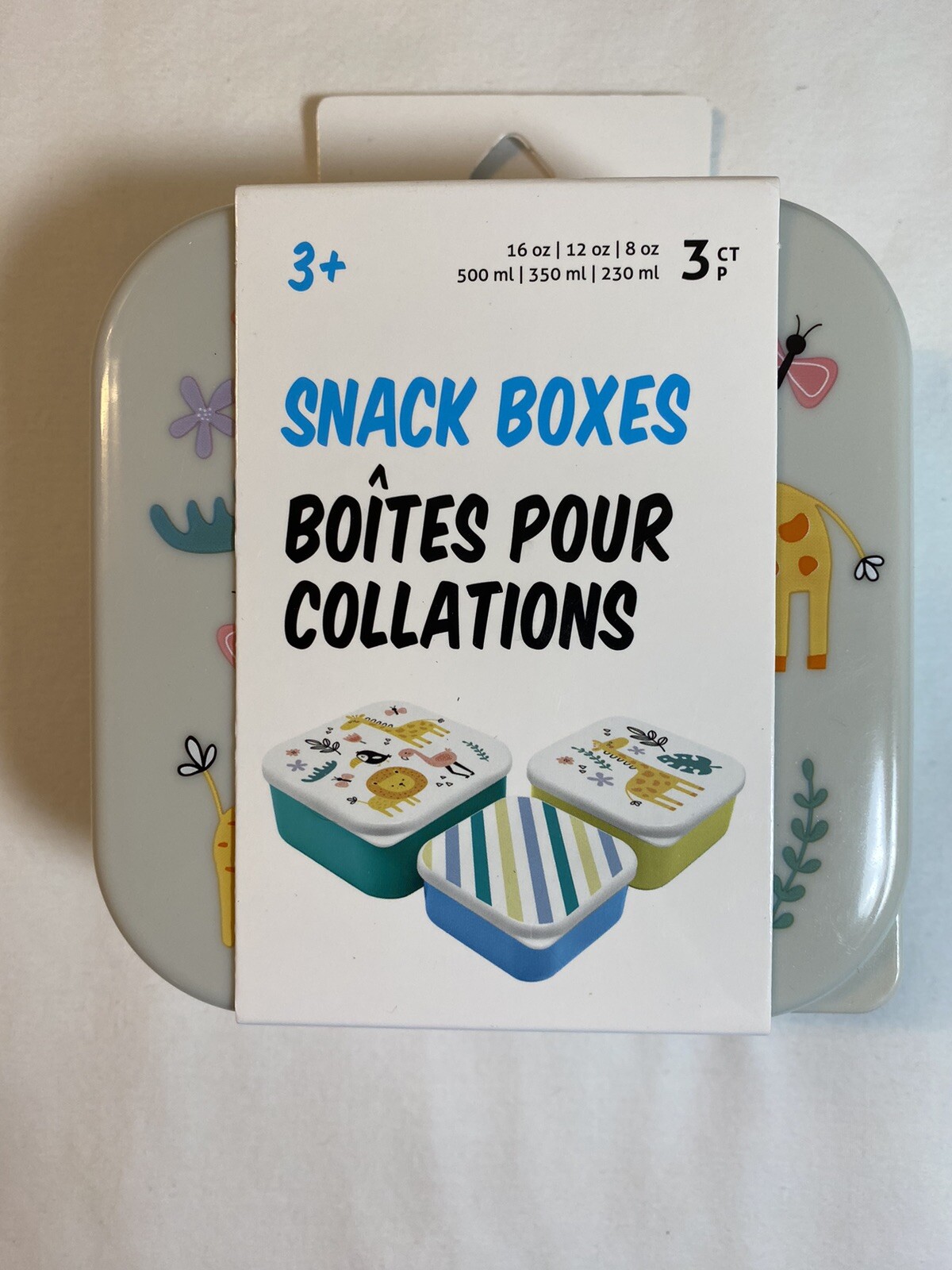 Set Of 3 Different Size Snack Boxes 16, 12 & 8oz New Ideal For Sandwiches/Treats